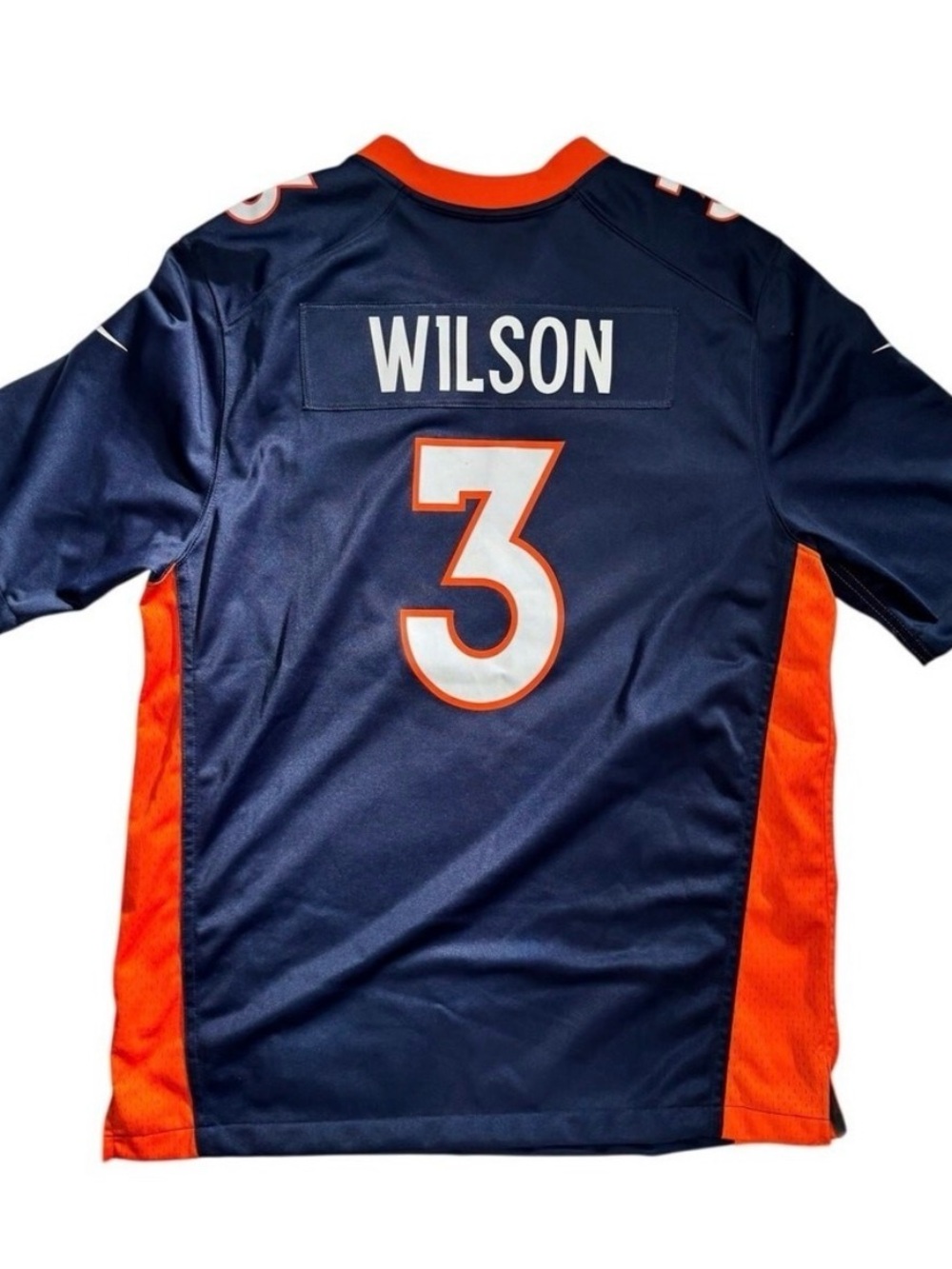 Nike Denver Broncos Navy Blue and Orange #3 Jersey - Picture 8 of 8